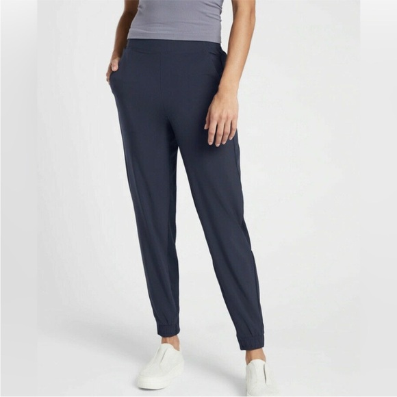 Athleta Pants - Athleta Brooklyn Jogger navy trouser pants. Size 16
